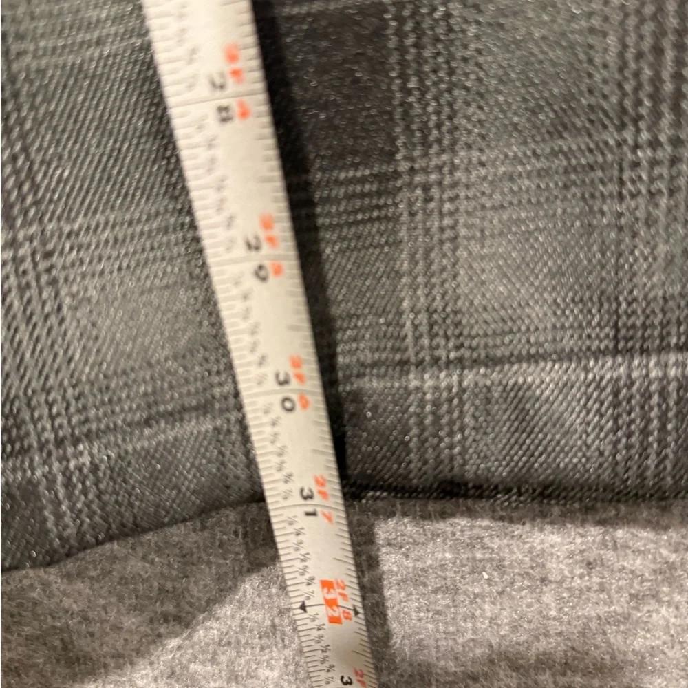 Dickies Fleece Lined Jacket mens XL 46-48 plaid gray black snap button up heavy - Picture 10 of 11